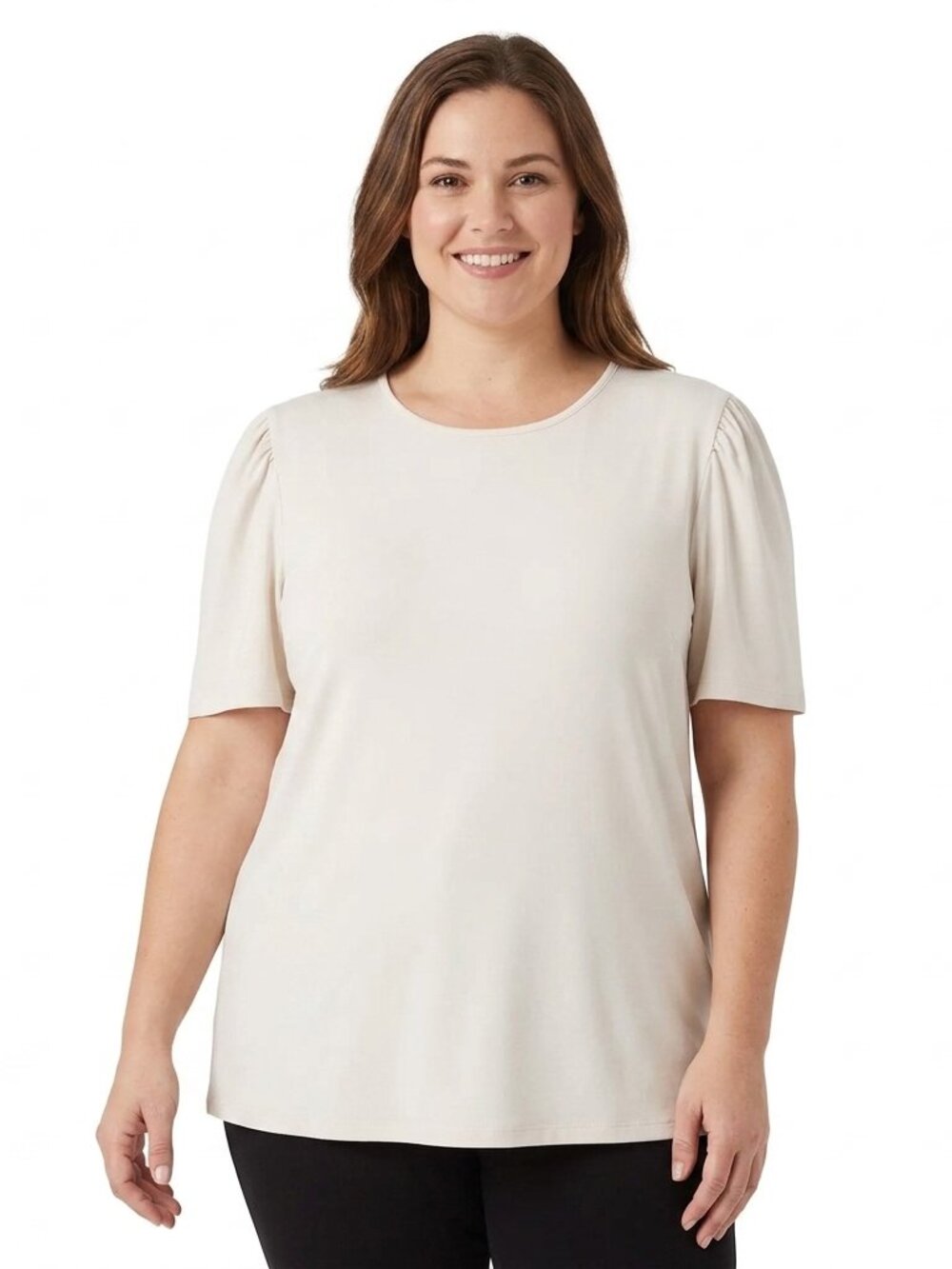 Premise "Bone" Stretch Crew Neck Tee NEW- Sz. XL
